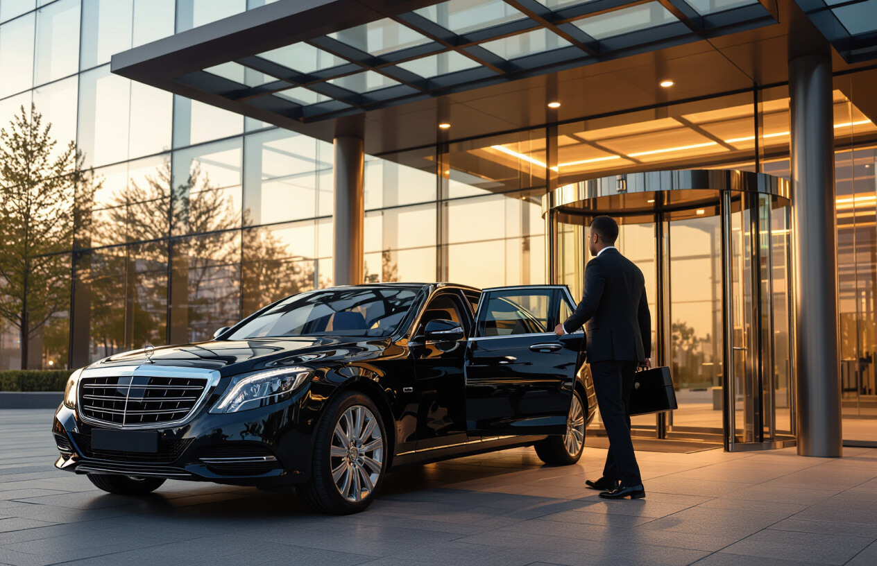 Luxury chauffeur Delhi airport pickup by Fiaara