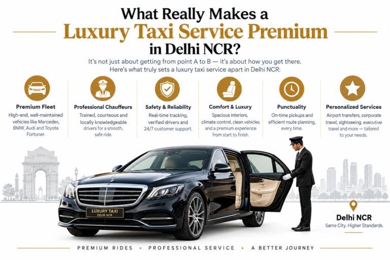 What Really Makes a Luxury Taxi Service Premium in Delhi NCR?